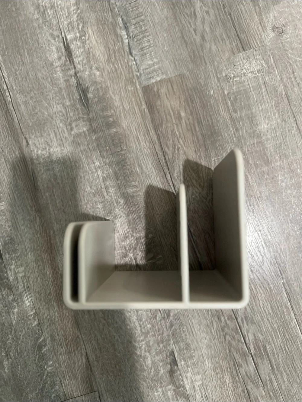 Caraway Bakeware Organizer Rack Cream Beige Single Piece Baking Pan Holder